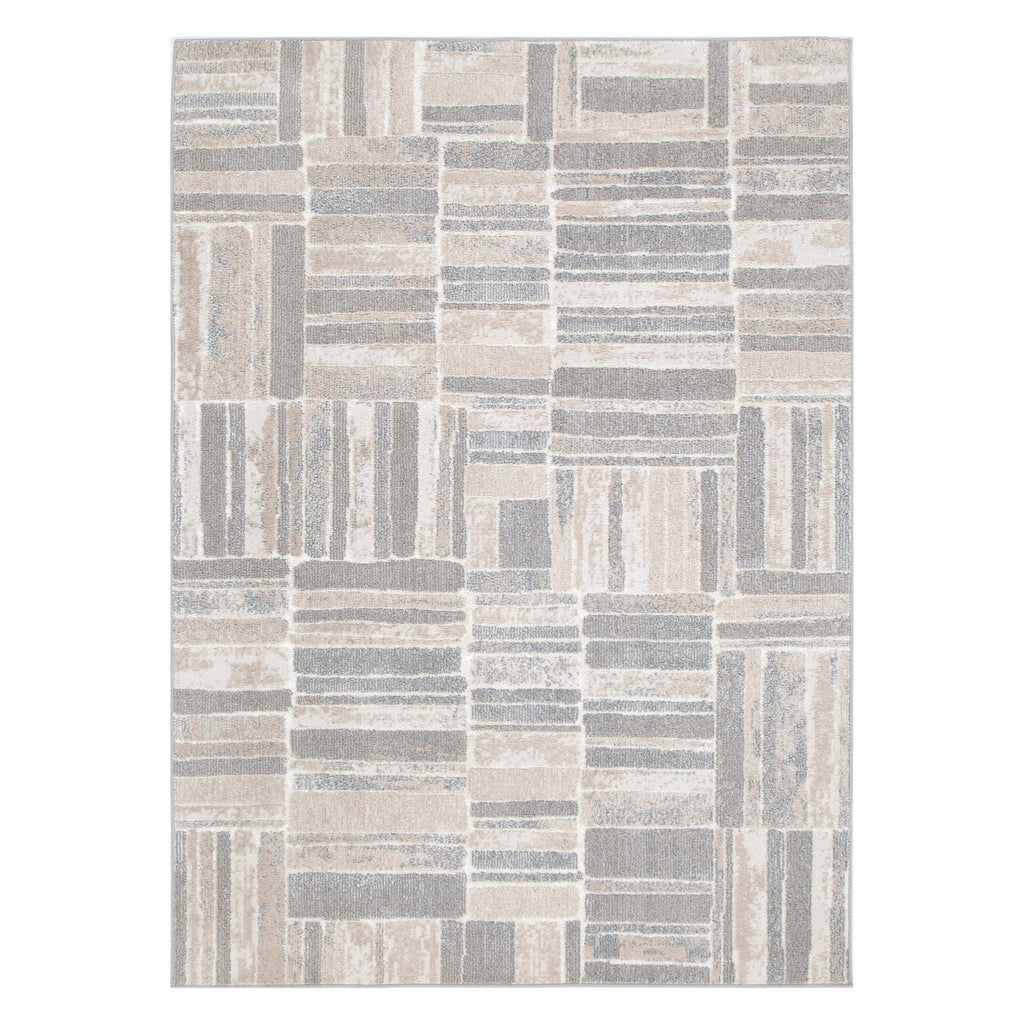 Santana Tetris Neutral Rug - SANTA04 – view 2
