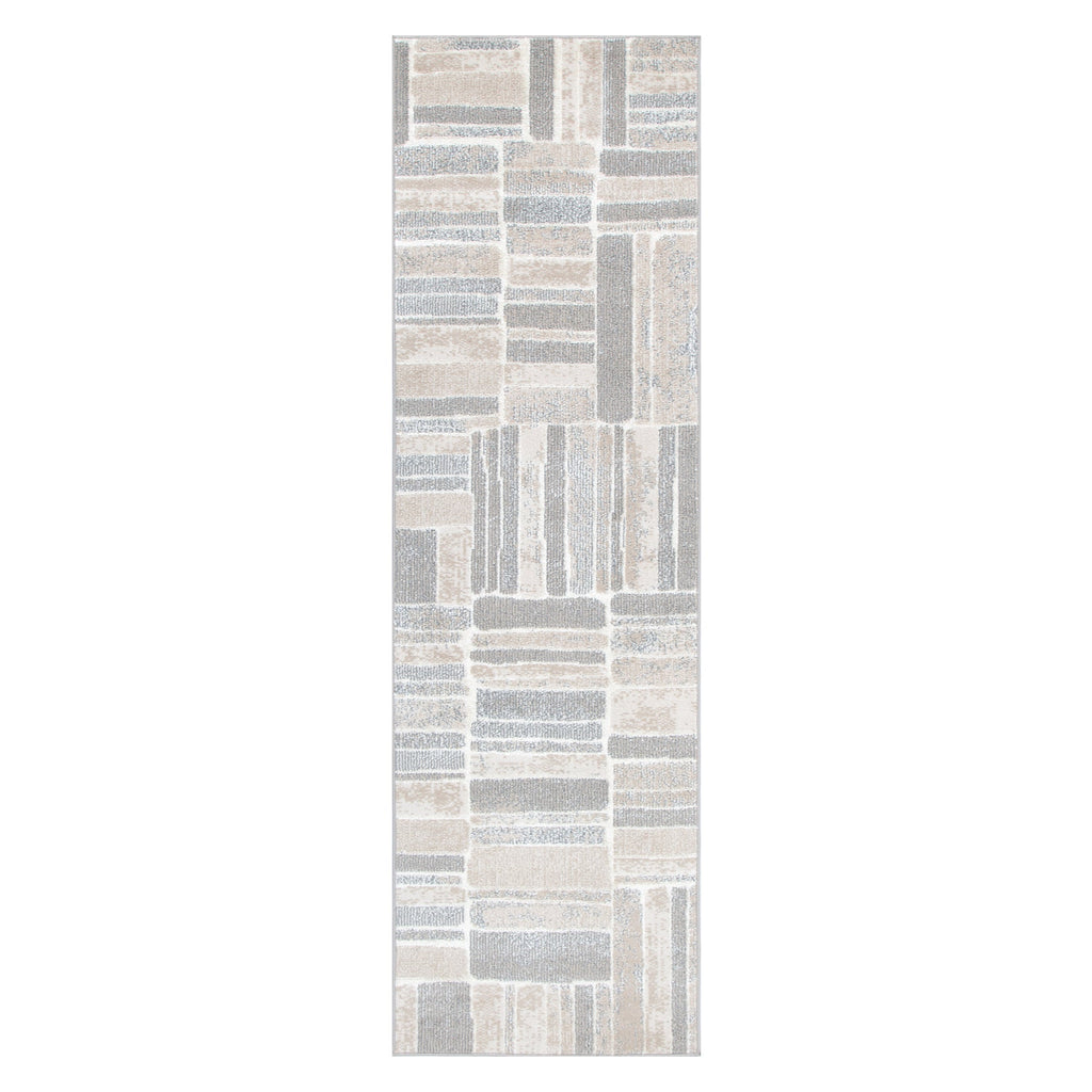Santana Tetris Neutral Rug - SANTA04 – view 8