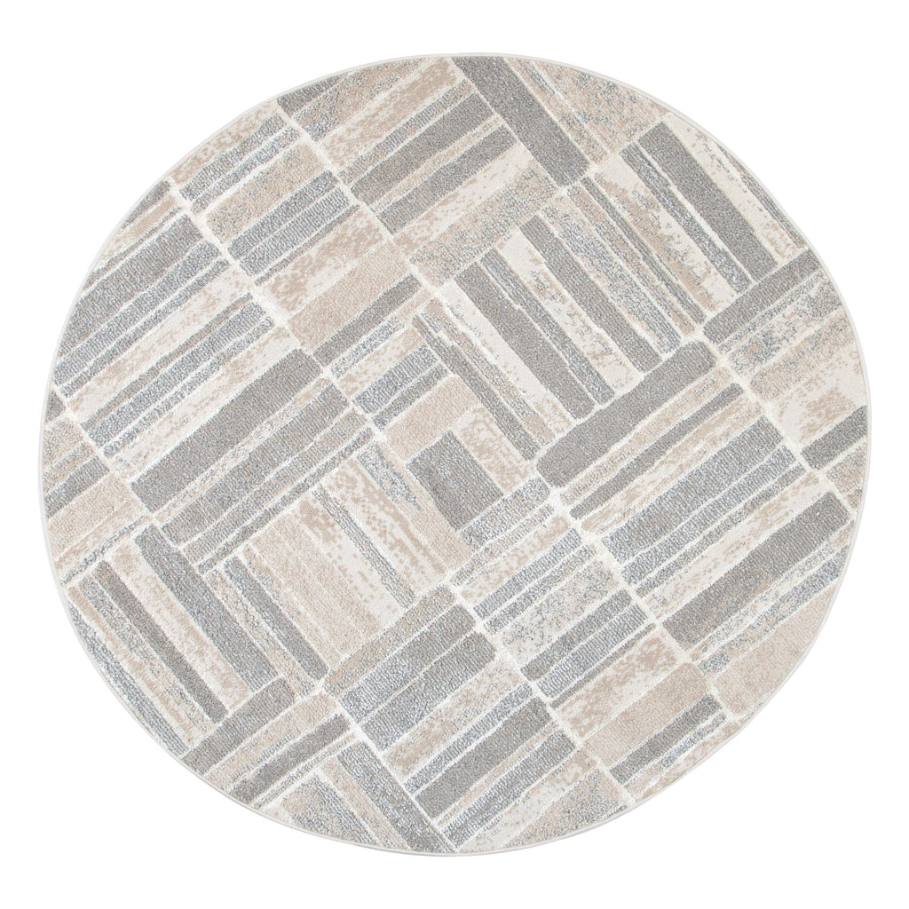 Santana Tetris Neutral Rug - SANTA04 – view 7