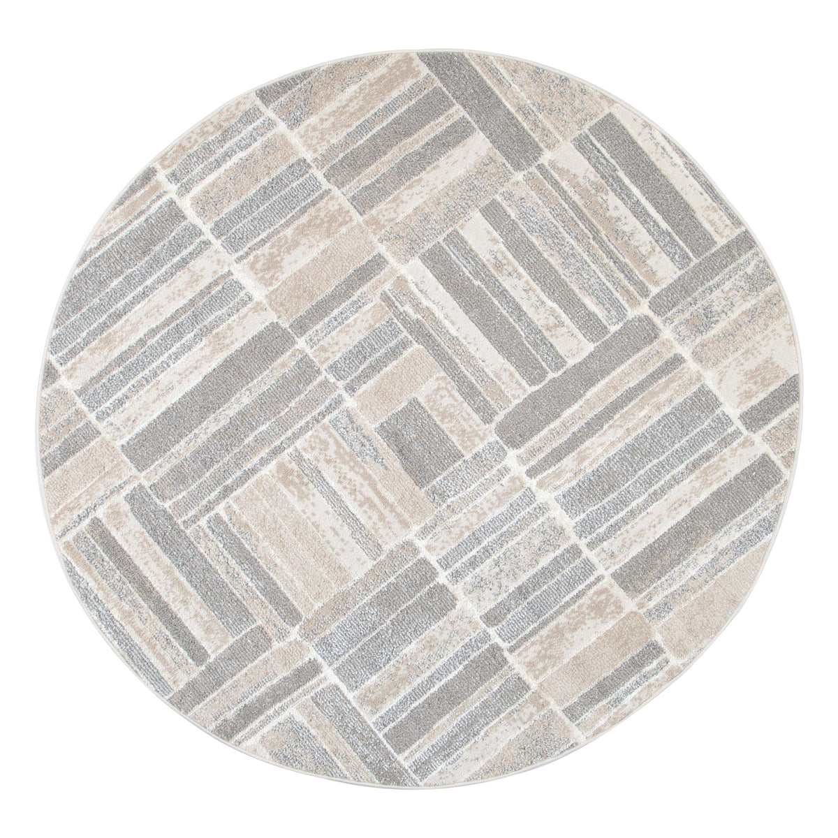 Santana Tetris Neutral Rug - SANTA04 – view 7
