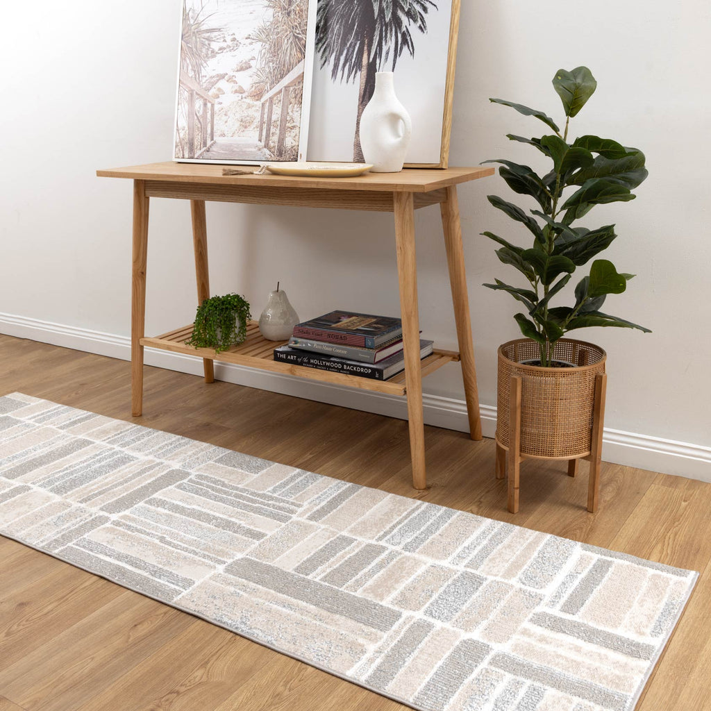 Santana Tetris Neutral Rug - SANTA04 – view 9