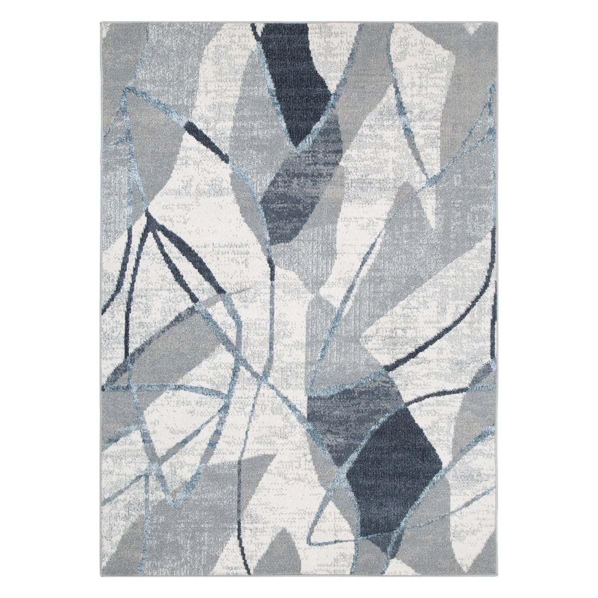 Santana Rhythm Grey Blue Rug - SANTA07 – view 2