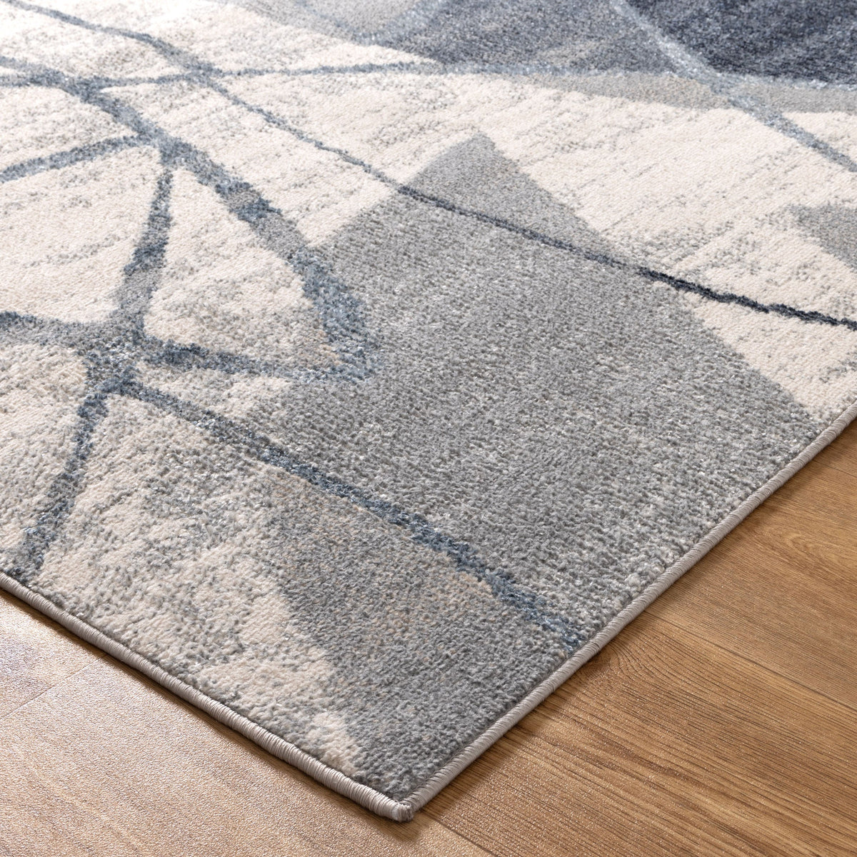 Santana Rhythm Grey Blue Rug - SANTA07 – view 3