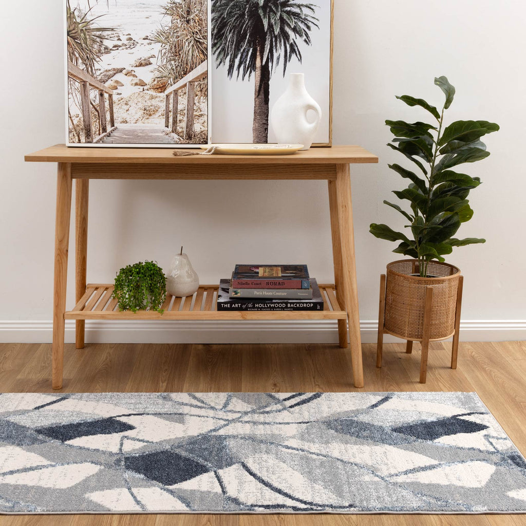 Santana Rhythm Grey Blue Rug - SANTA07 – view 8