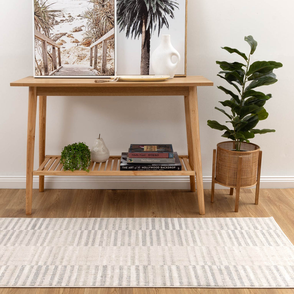 Santana Lines Neutral Rug - SANTA08 – view 6