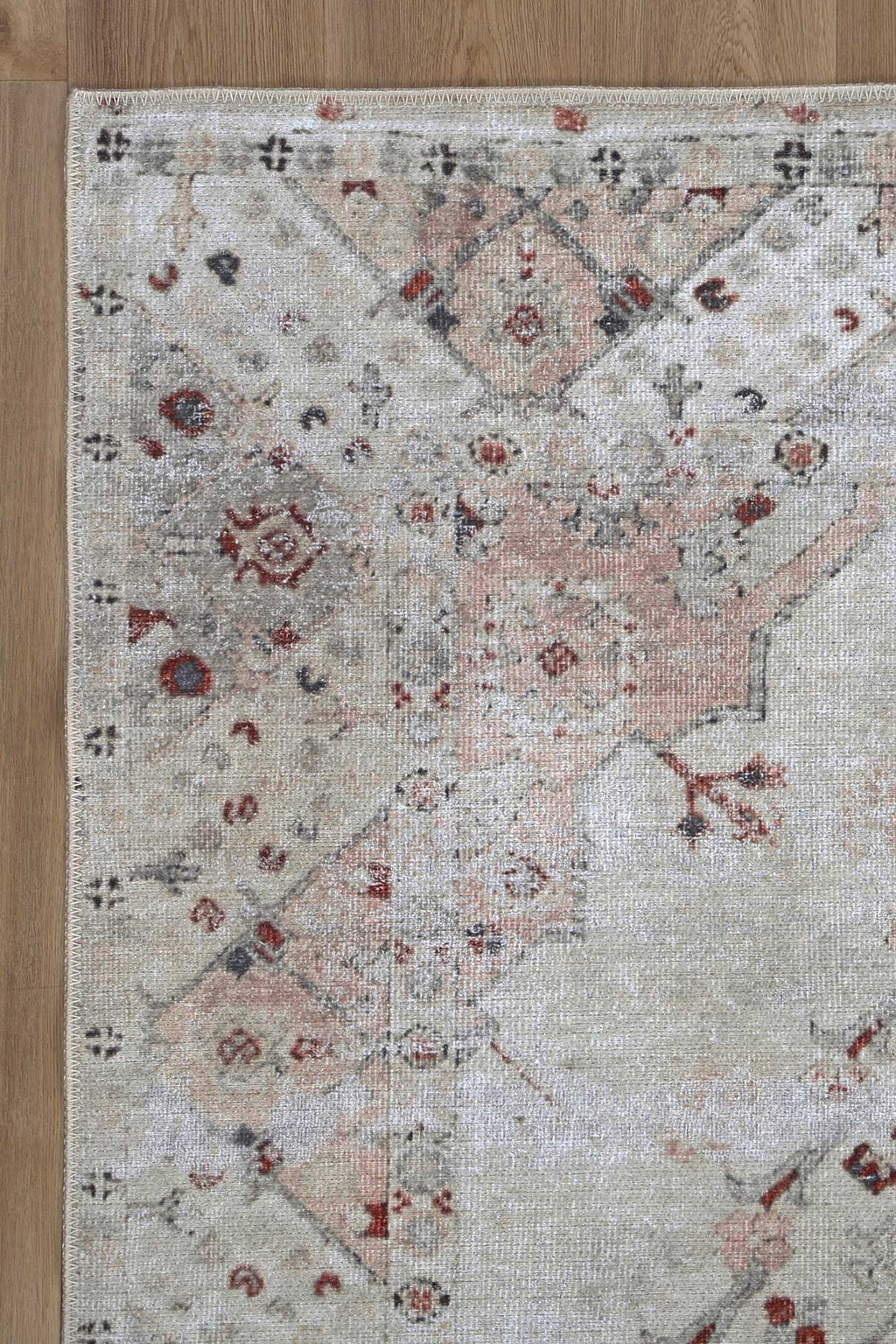 Vintage Crown Sauville Ivory Blush Washable Rug - 2463-00 – view 3