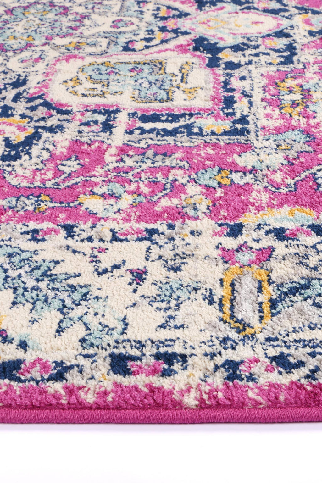 Sicily Carleone Pink & Blue Transitional Rug - 08 – view 3