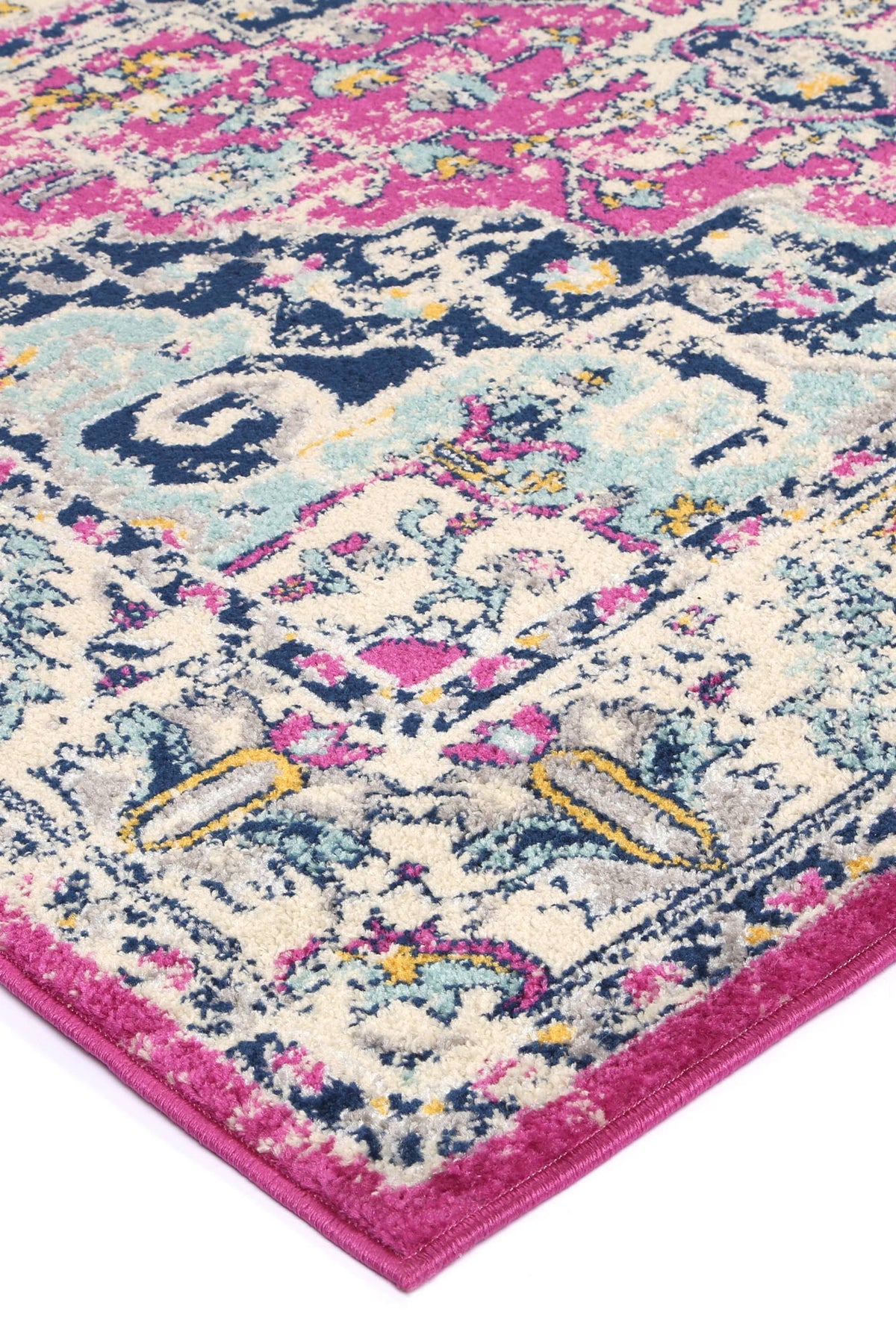 Sicily Carleone Pink & Blue Transitional Rug - 08 – view 4