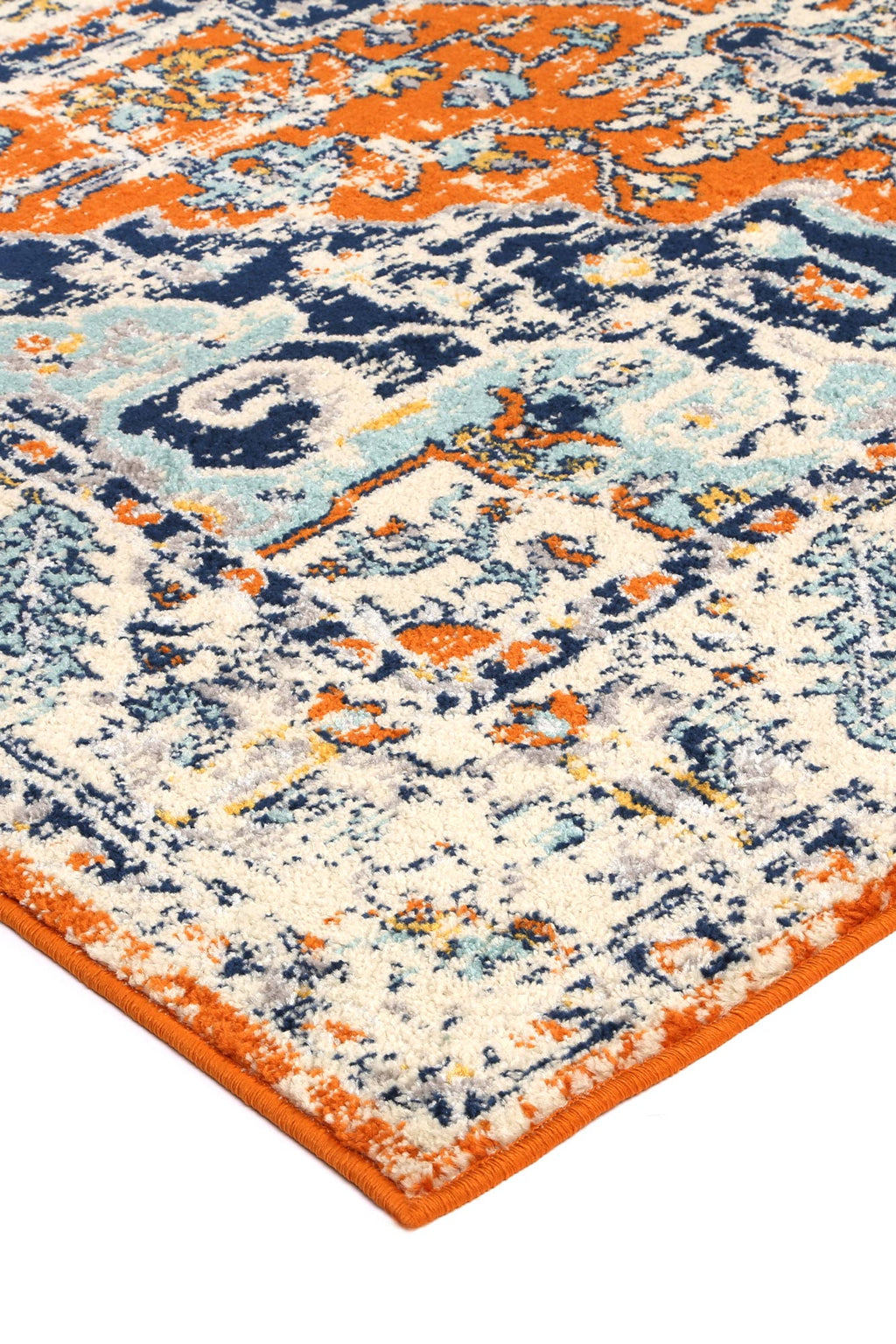 Sicily Messina Orange & Blue Transitional Rug - 12 – view 4