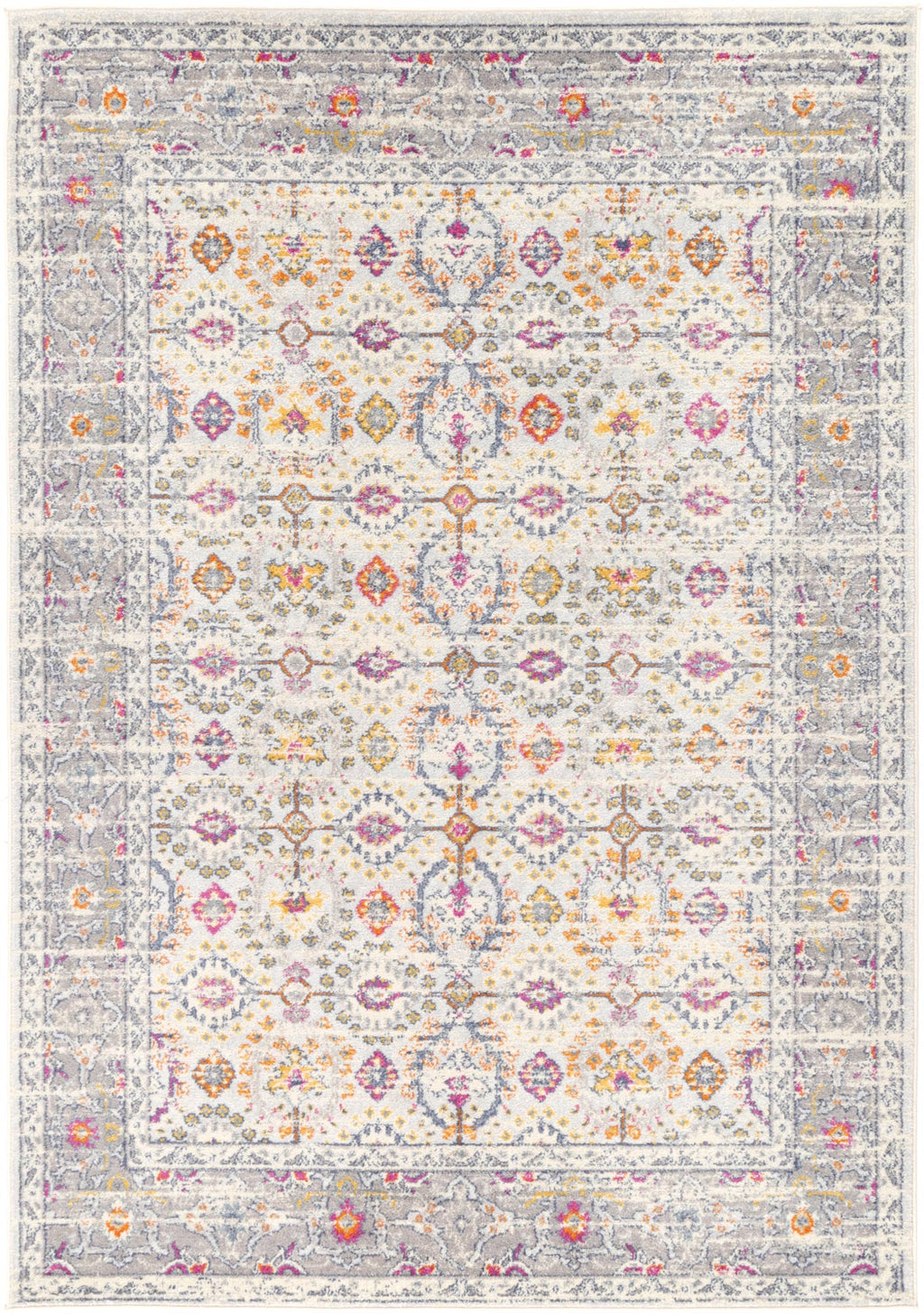 Sicily Ferla Grey & Multi Transitional Rug - 13 – view 2