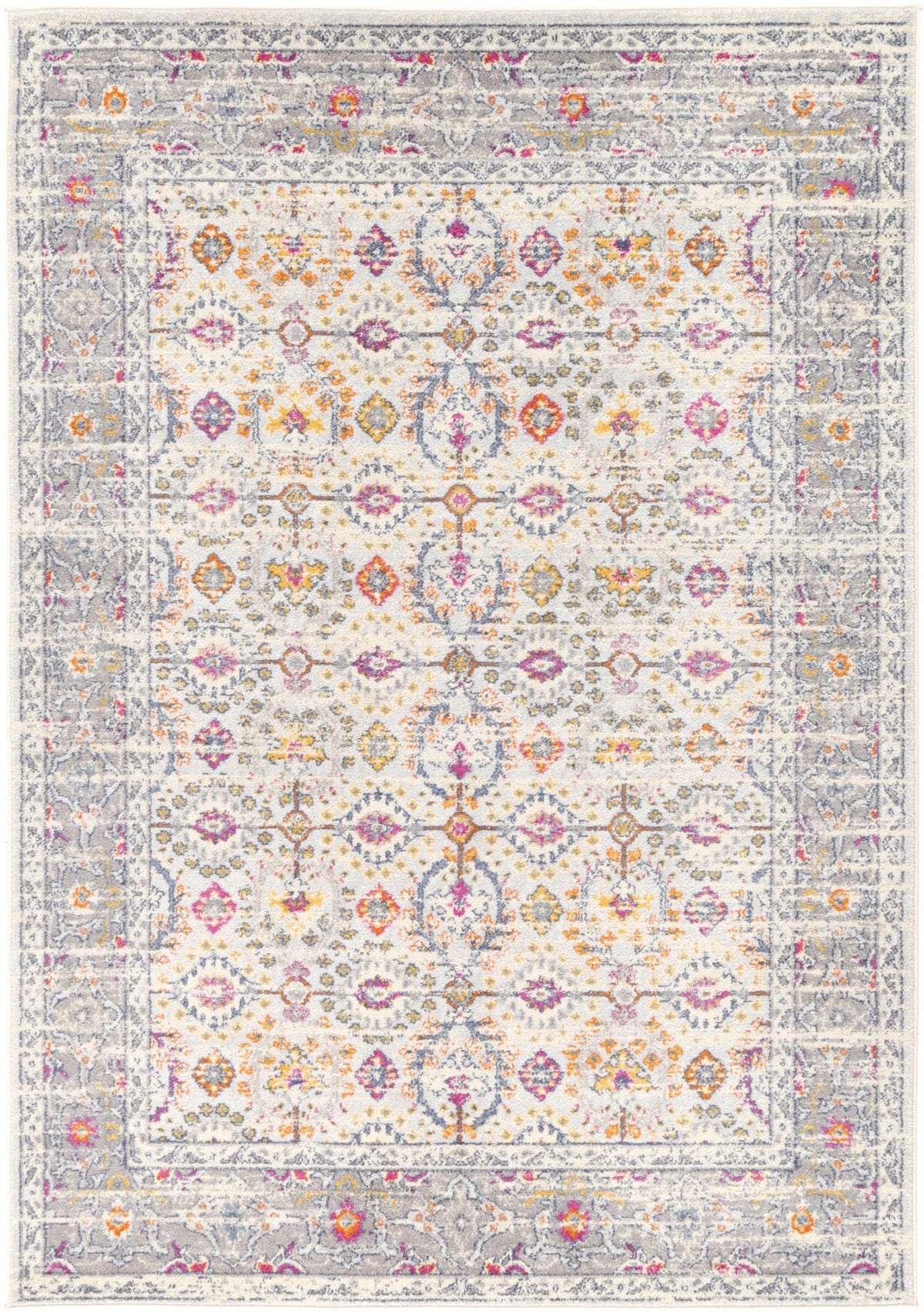 Sicily Ferla Grey & Multi Transitional Rug - 13 – view 2