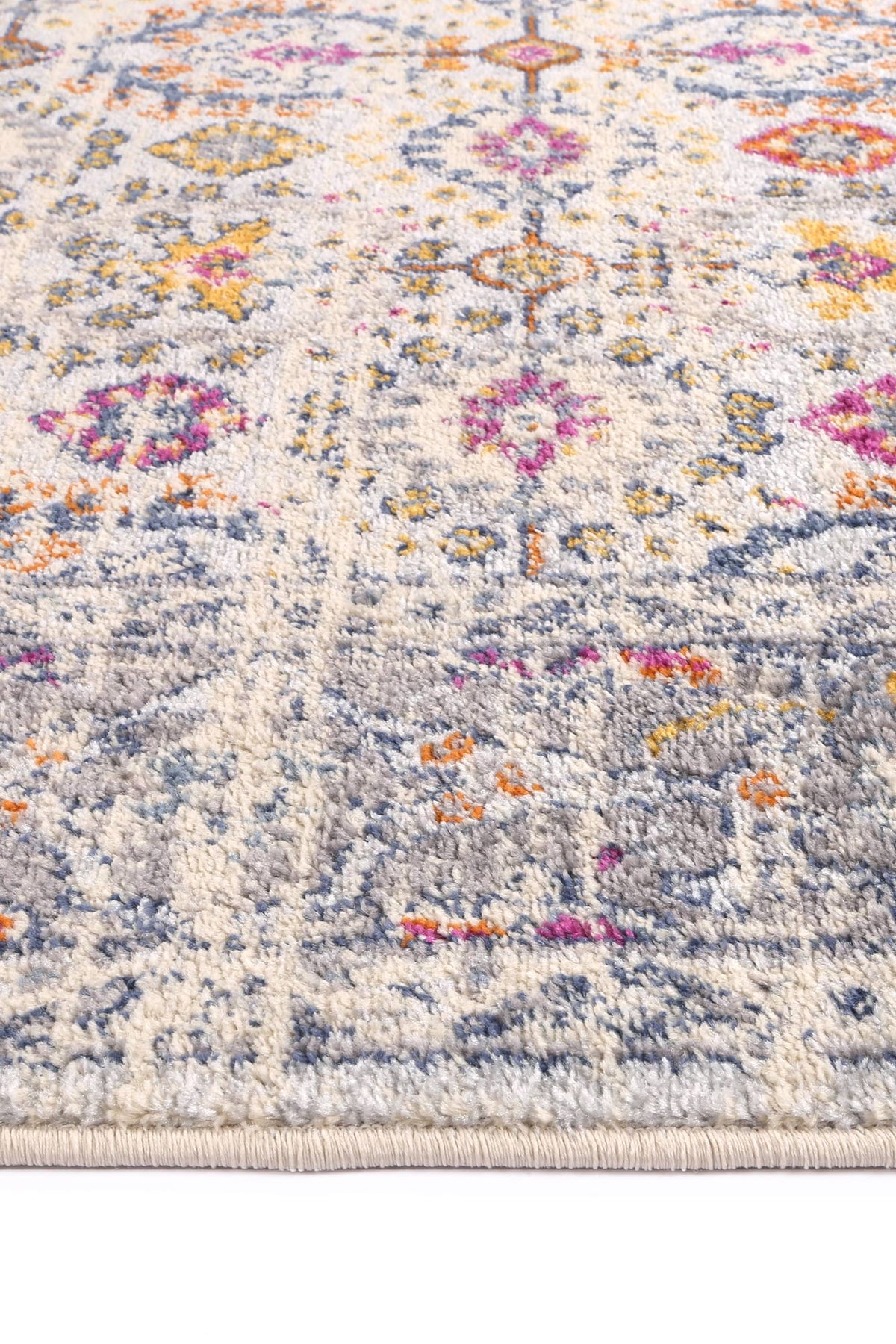 Sicily Ferla Grey & Multi Transitional Rug - 13 – view 3