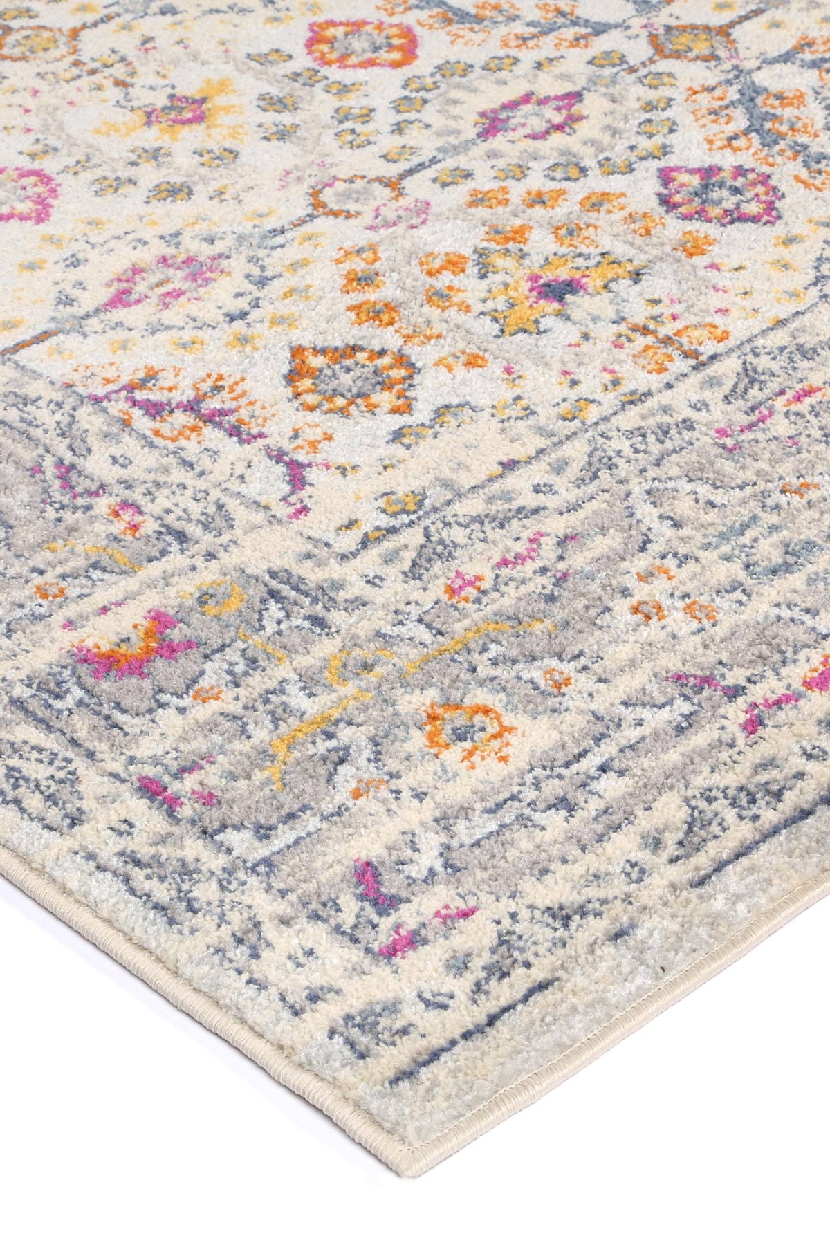 Sicily Ferla Grey & Multi Transitional Rug - 13 – view 4