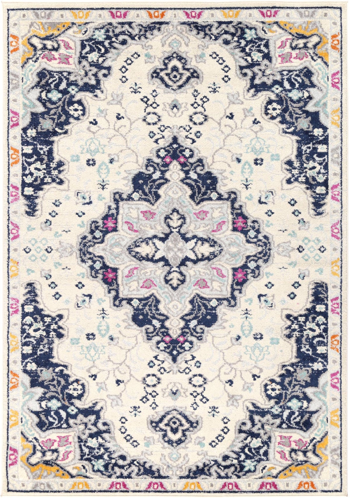 Sicily Acate Ivory & Multi Transitional Rug - 15 – view 2