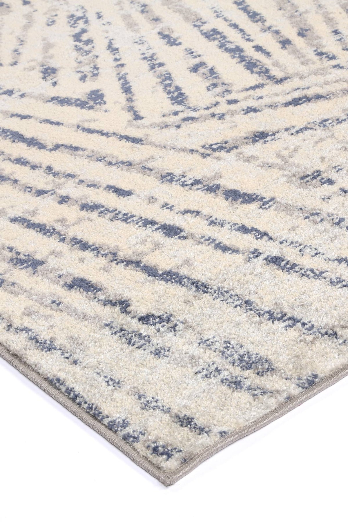 Sicily Ferraro Ivory & Blue Geometric Rug - 16 – view 4