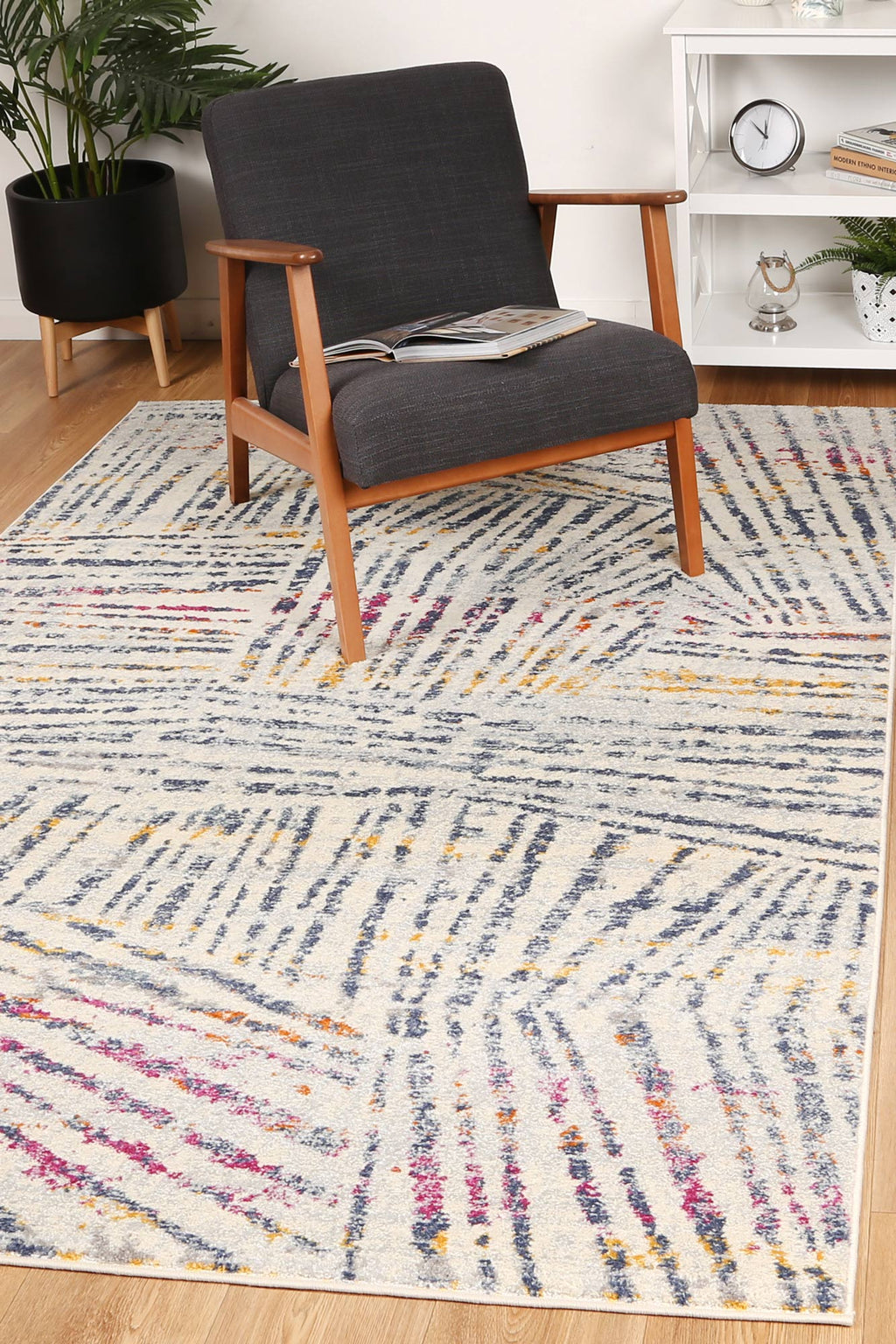Sicily Liotta Multi Geometric Rug - 17 styled with furniture