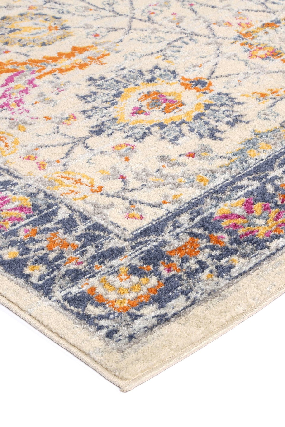 Sicily Mortilli Blue & Yellow Transitional Rug - 18 – view 4