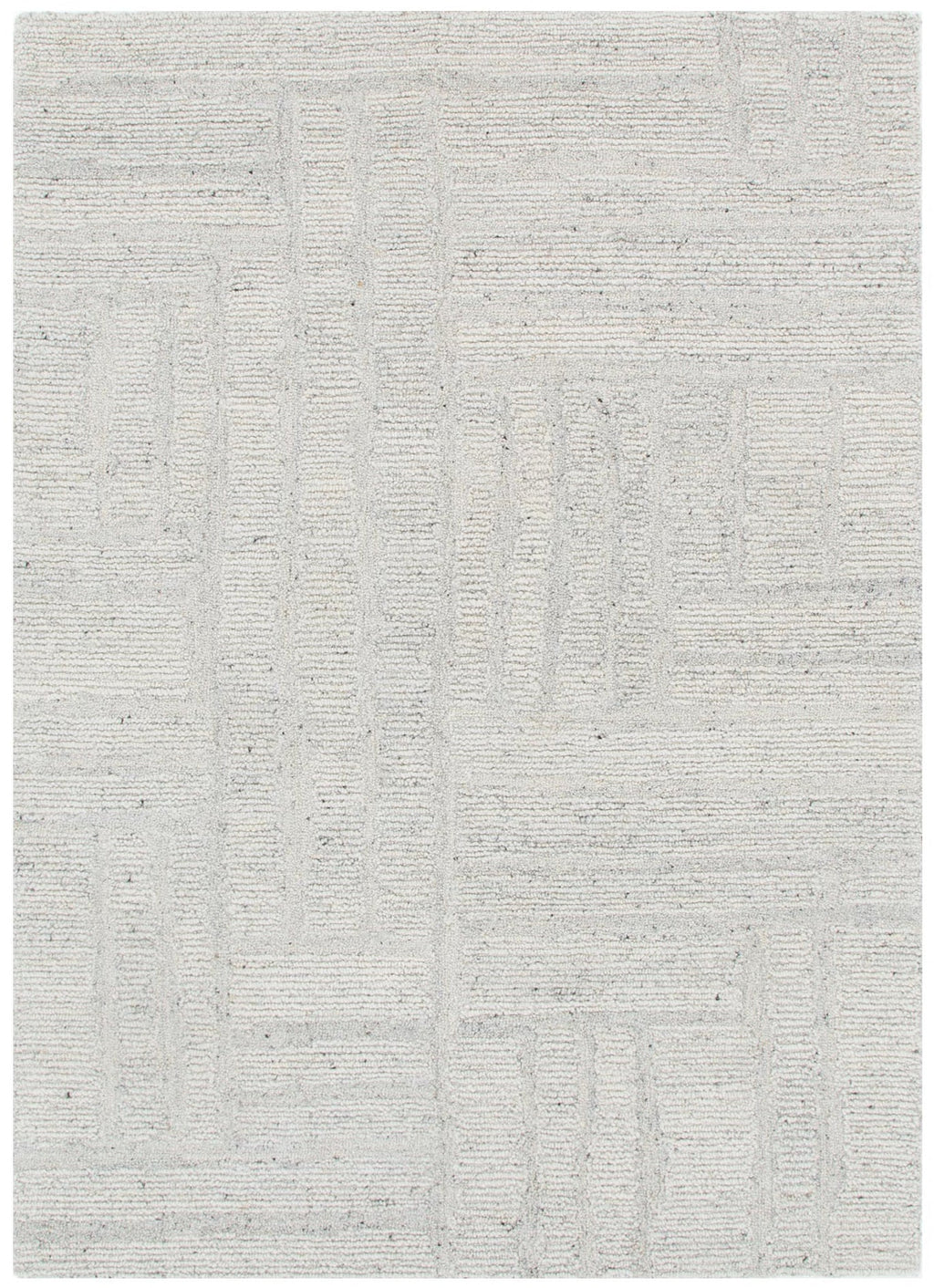Seren Silver Modern Wool Rug – view 2
