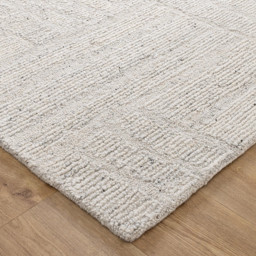 Seren Silver Modern Wool Rug – view 3