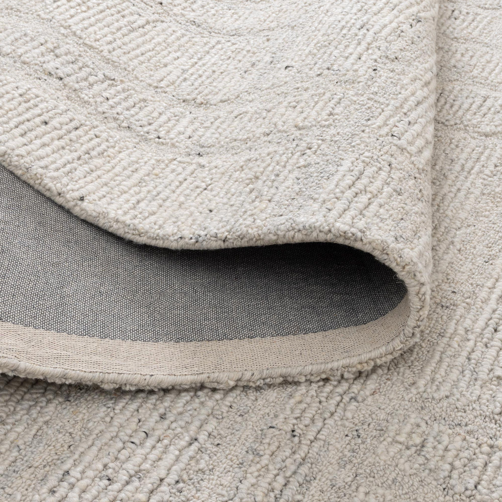 Seren Silver Modern Wool Rug – view 4