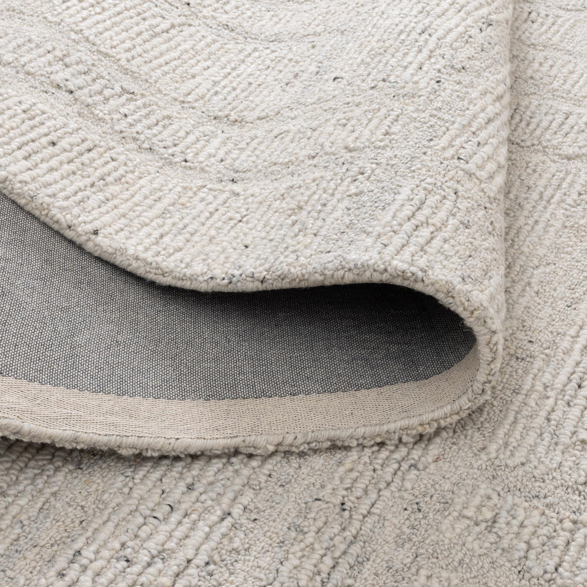 Seren Silver Modern Wool Rug – view 4