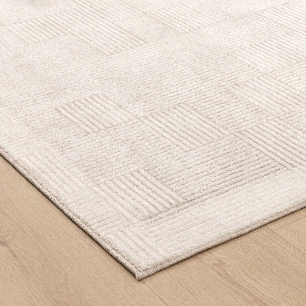 Halo SKY25 Cream Beige Abstract Lines Rug - detail 2  