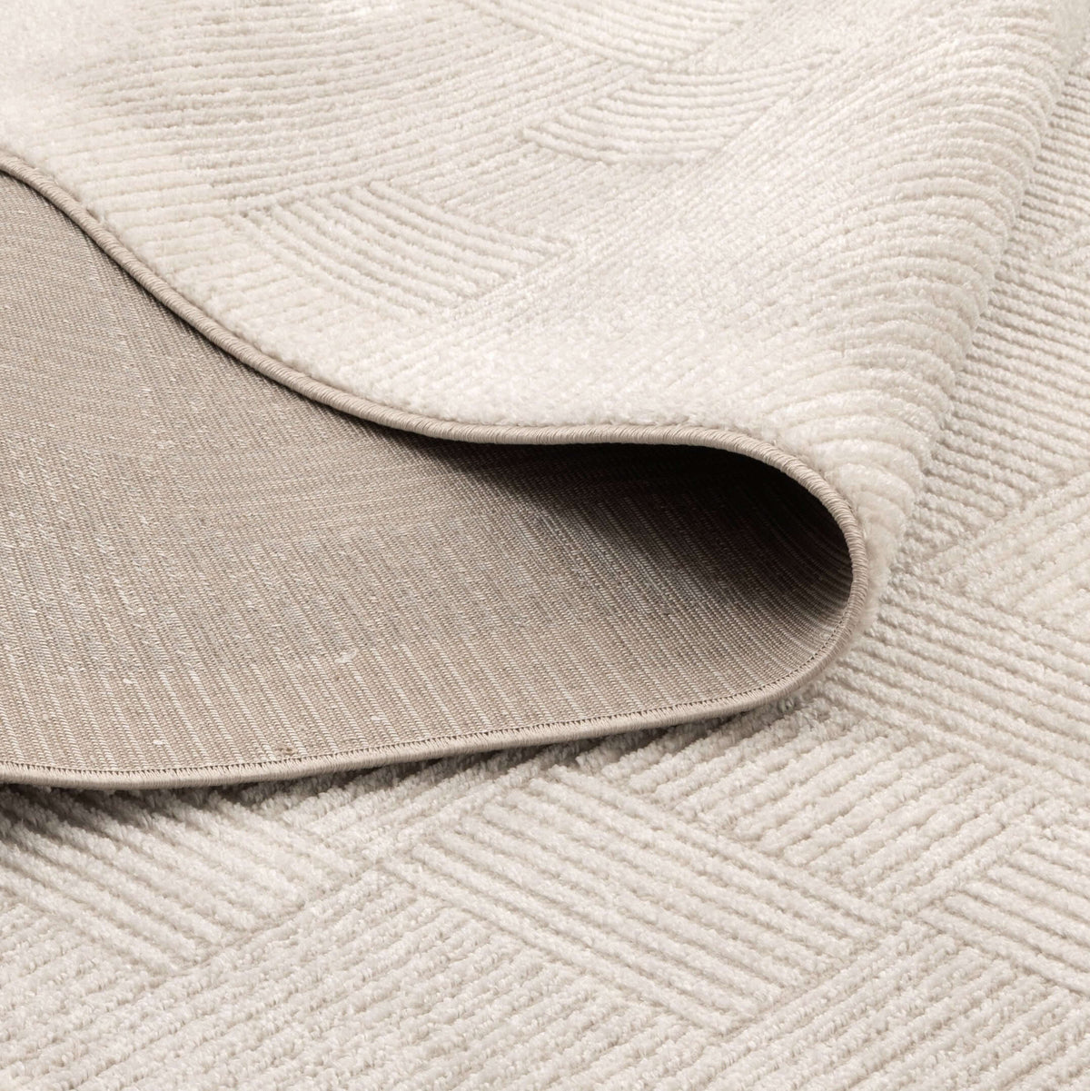 Halo SKY25 Cream Beige Abstract Lines Rug - detail 3  
