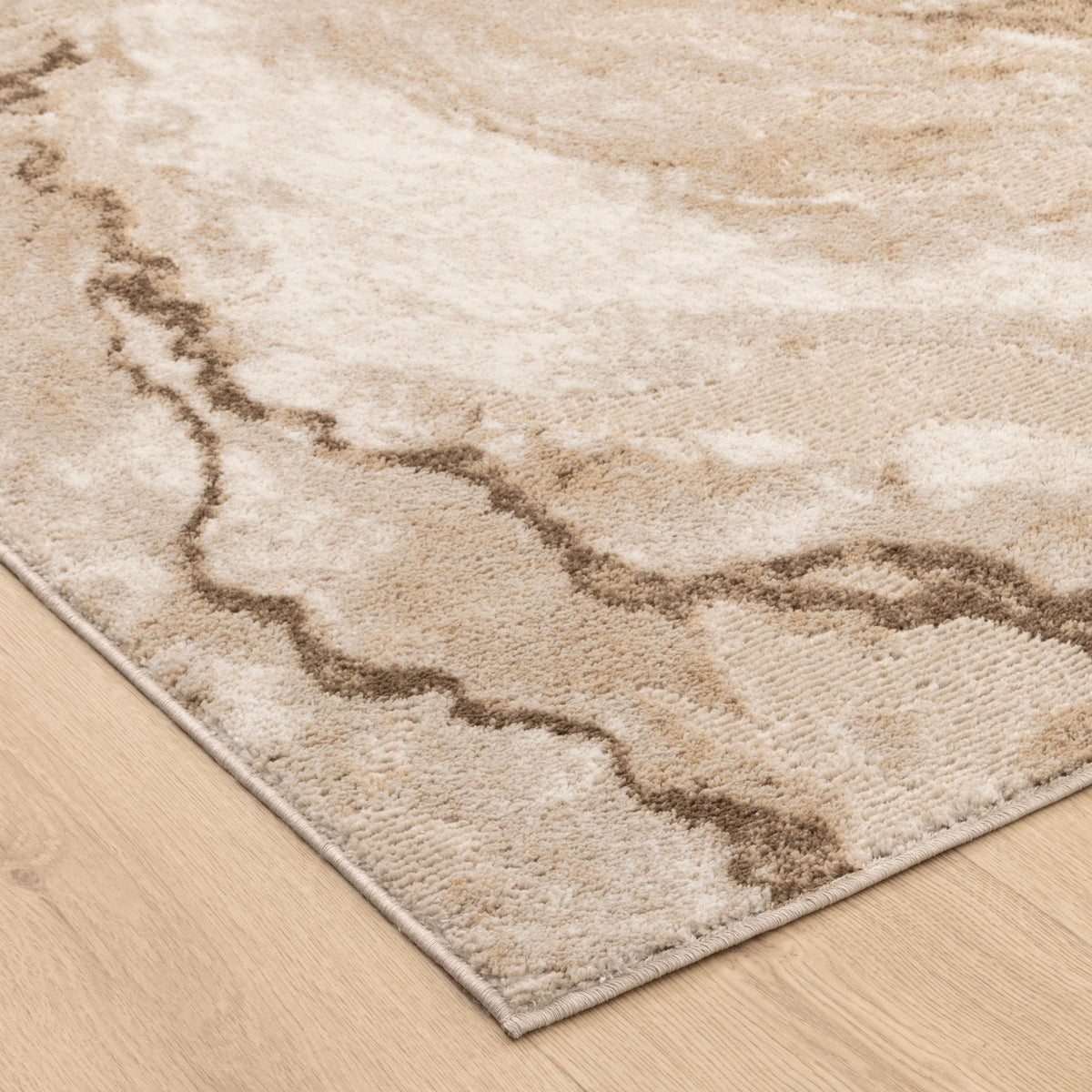 Halo SKY64 Beige Marble Abstract Rug – view 3