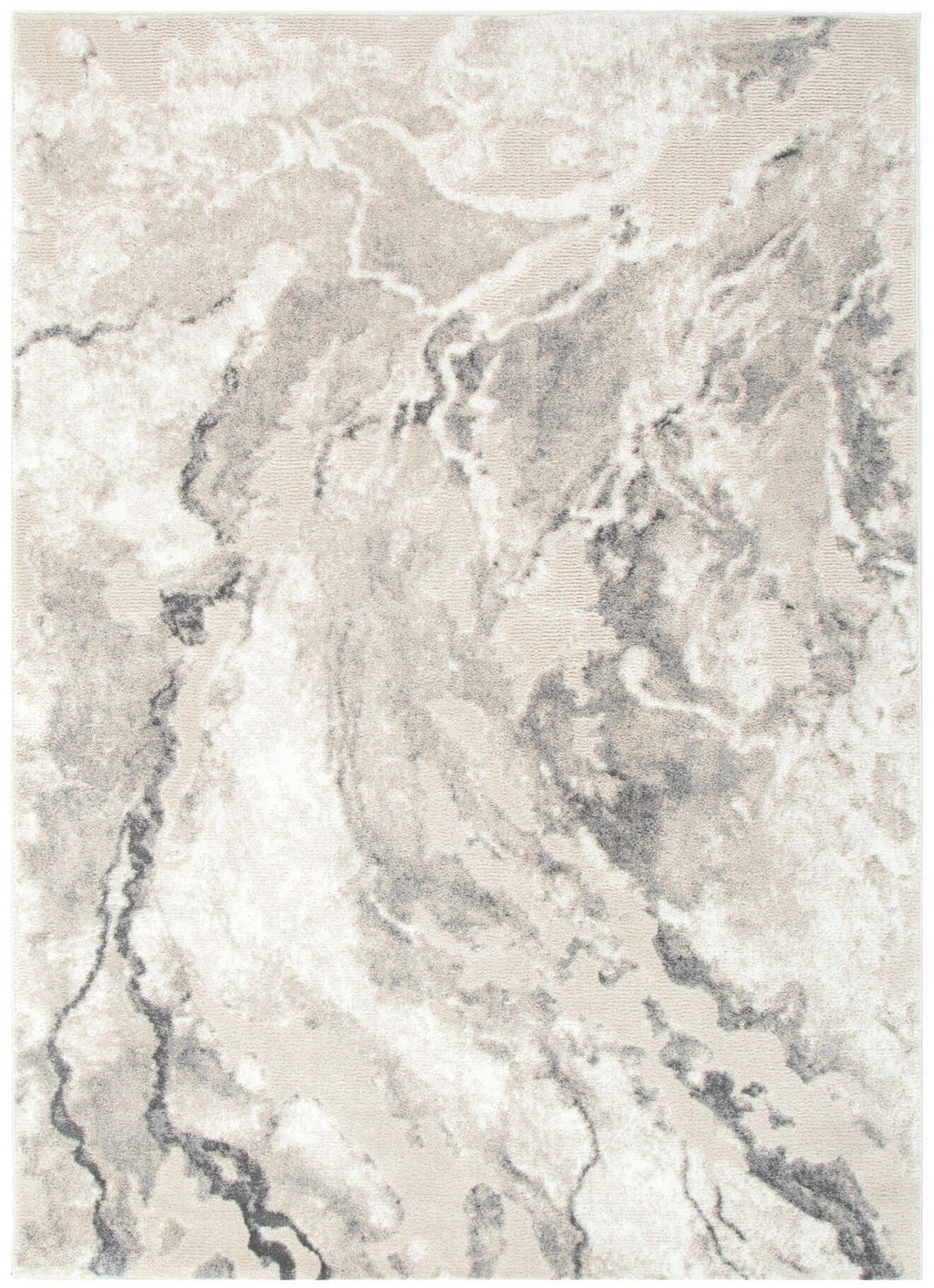 Halo SKY68 Grey Marble Abstract Rug - full rug view  
