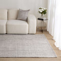 Salar Gunj Smoke Handcrafted Wool Rug - detail 4