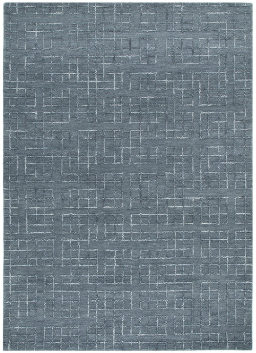 Abasco Steel Blue Hand Tufted Wool Rug – view 2