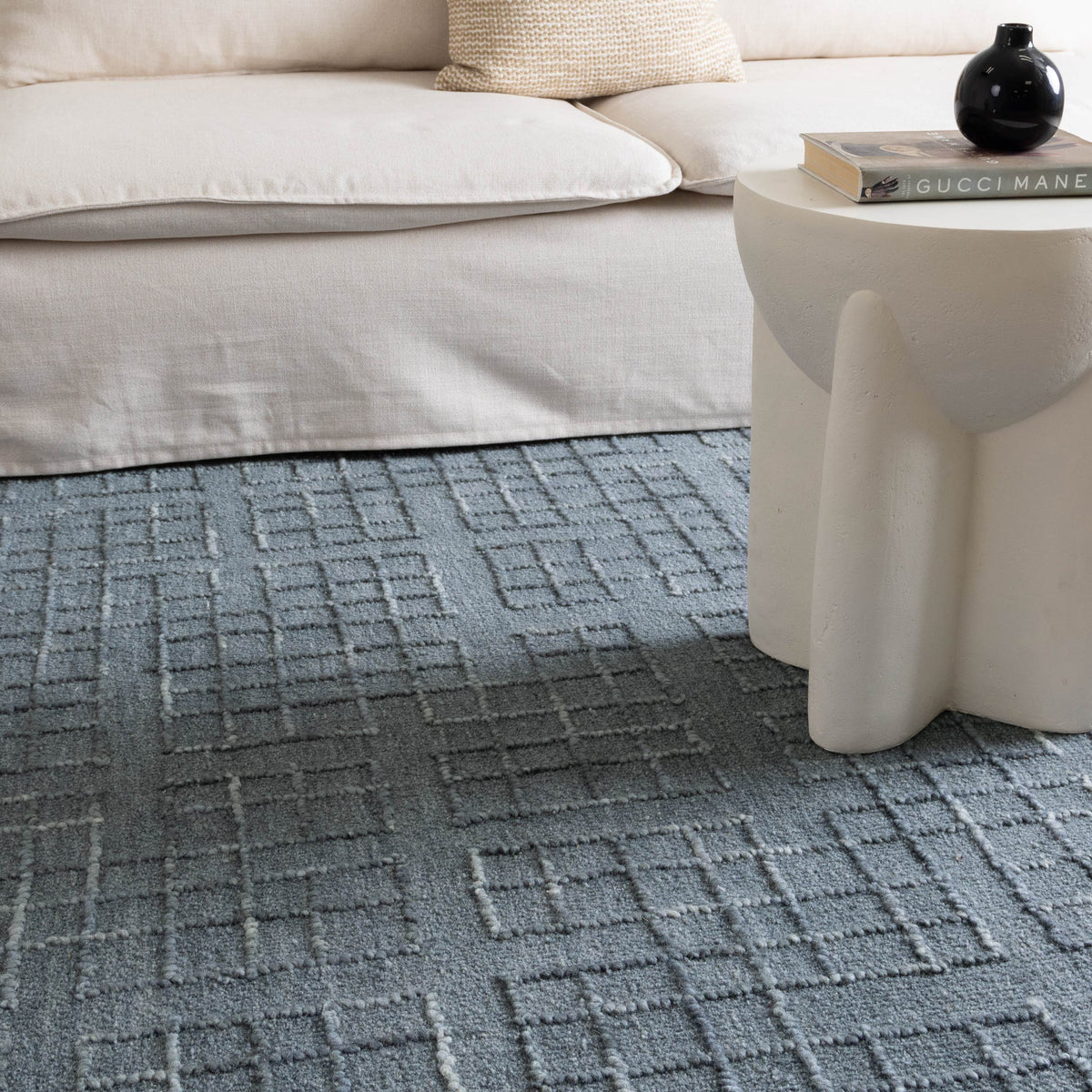Abasco Steel Blue Hand Tufted Wool Rug – view 5