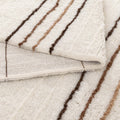 Highlands Beige Stripe Wool Rug room view