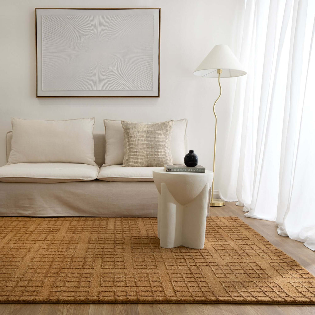 Abasco Sudan Brown knitted wool rug