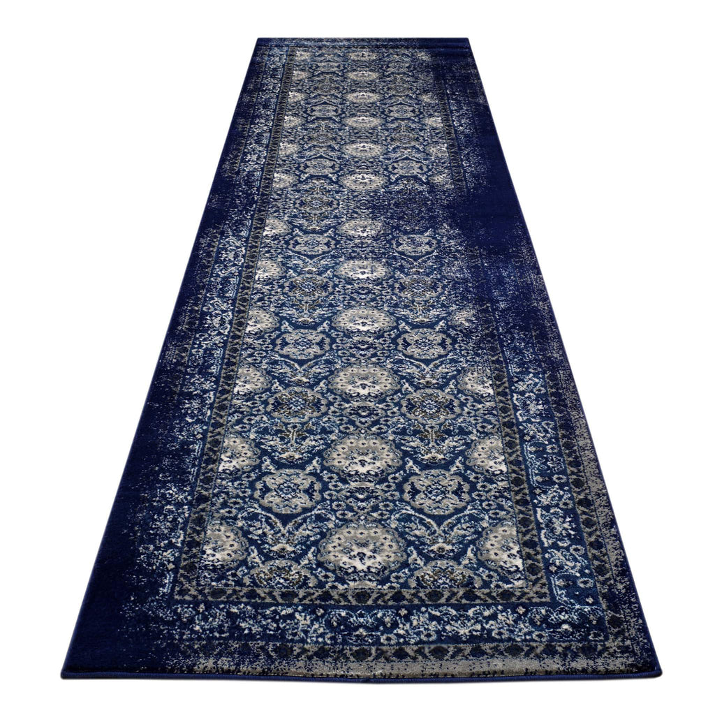 Sahara 100 Navy Hallway Hallway Runner lifestyle view