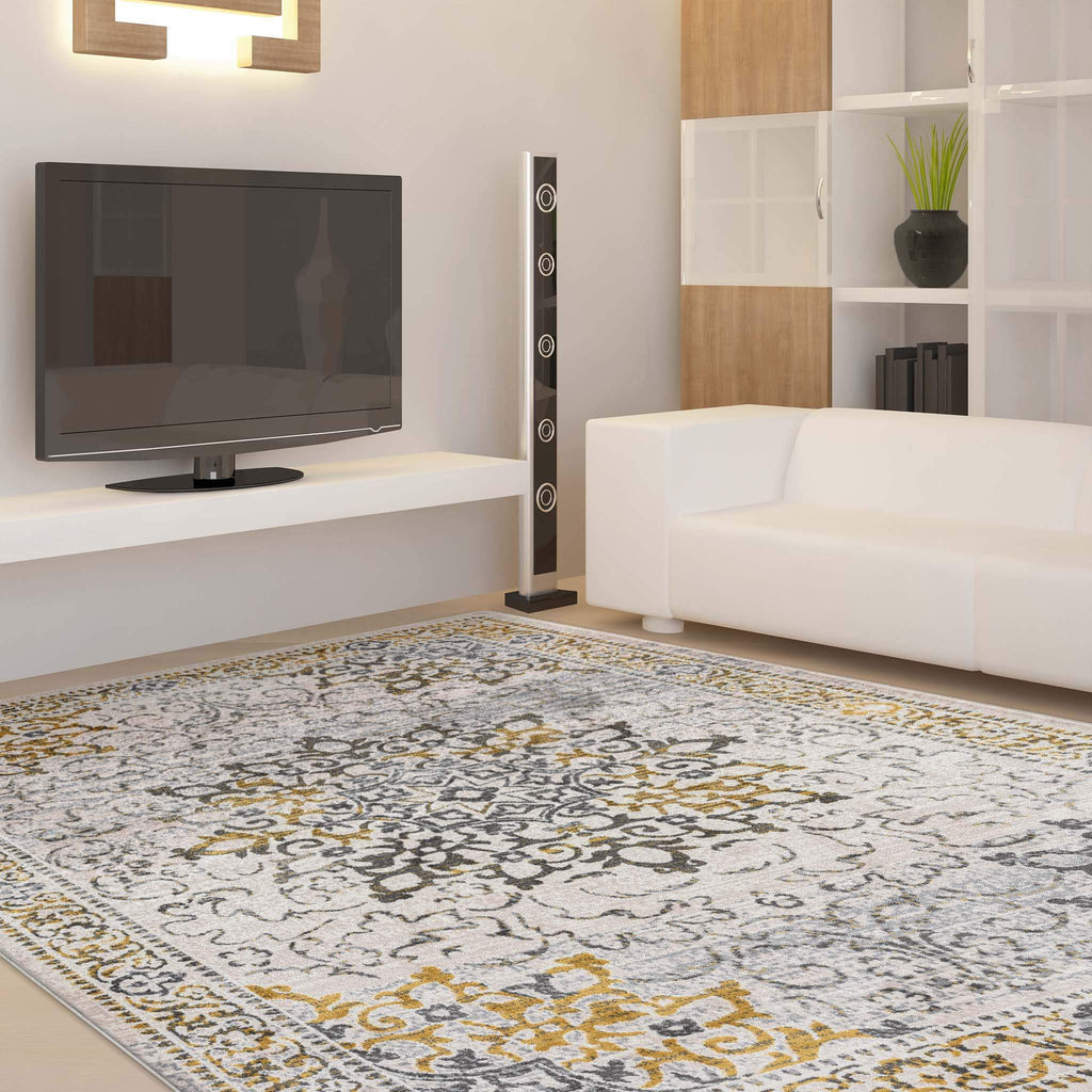 Sahara 892 Gold Turkish Rug lifestyle view