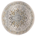 Sahara 892 Gold Round Rug lifestyle view