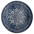 Sahara 892 Navy Round Rug lifestyle view