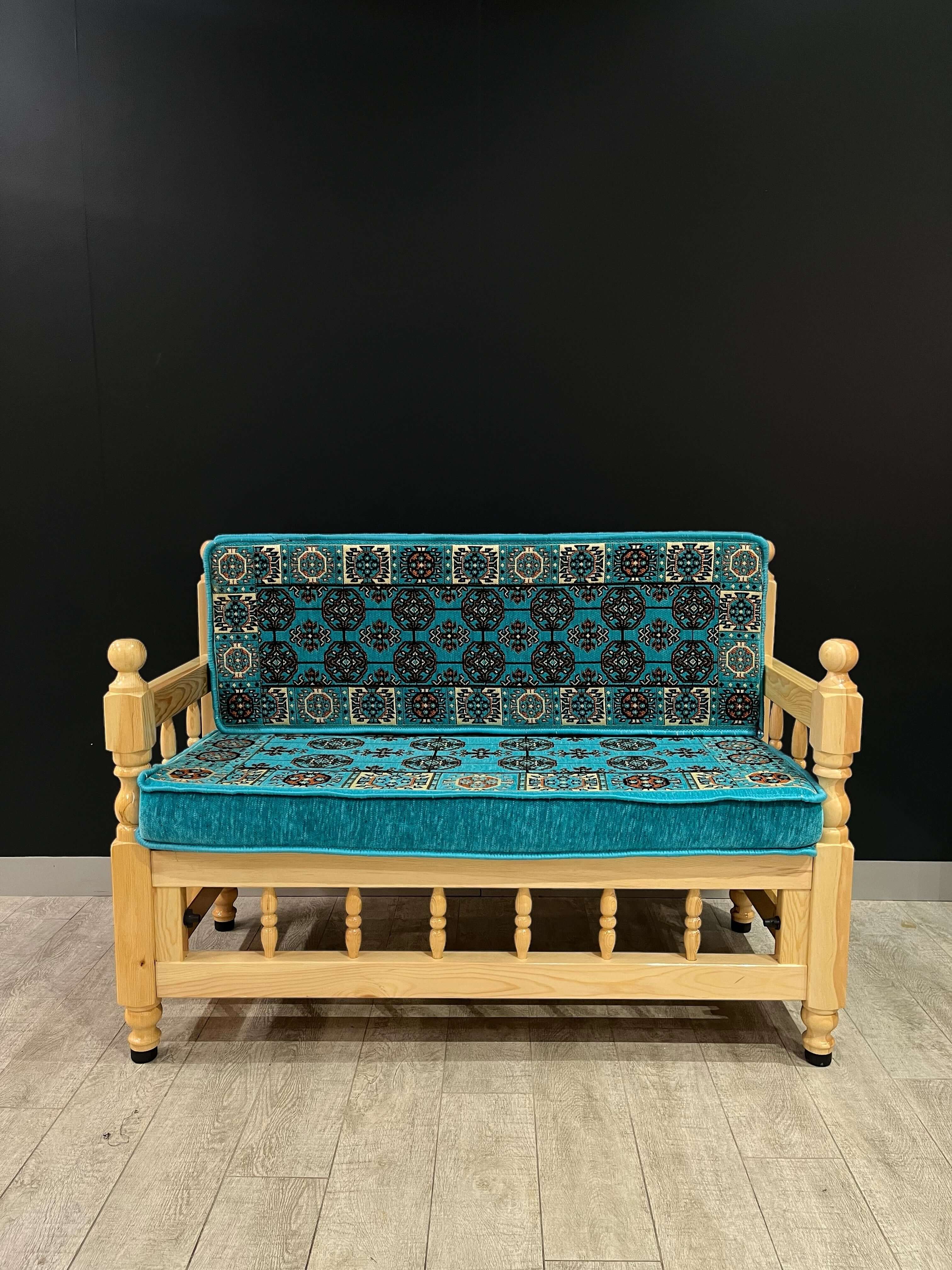 Sedir Double Chair- Aqua Diamond Majlis