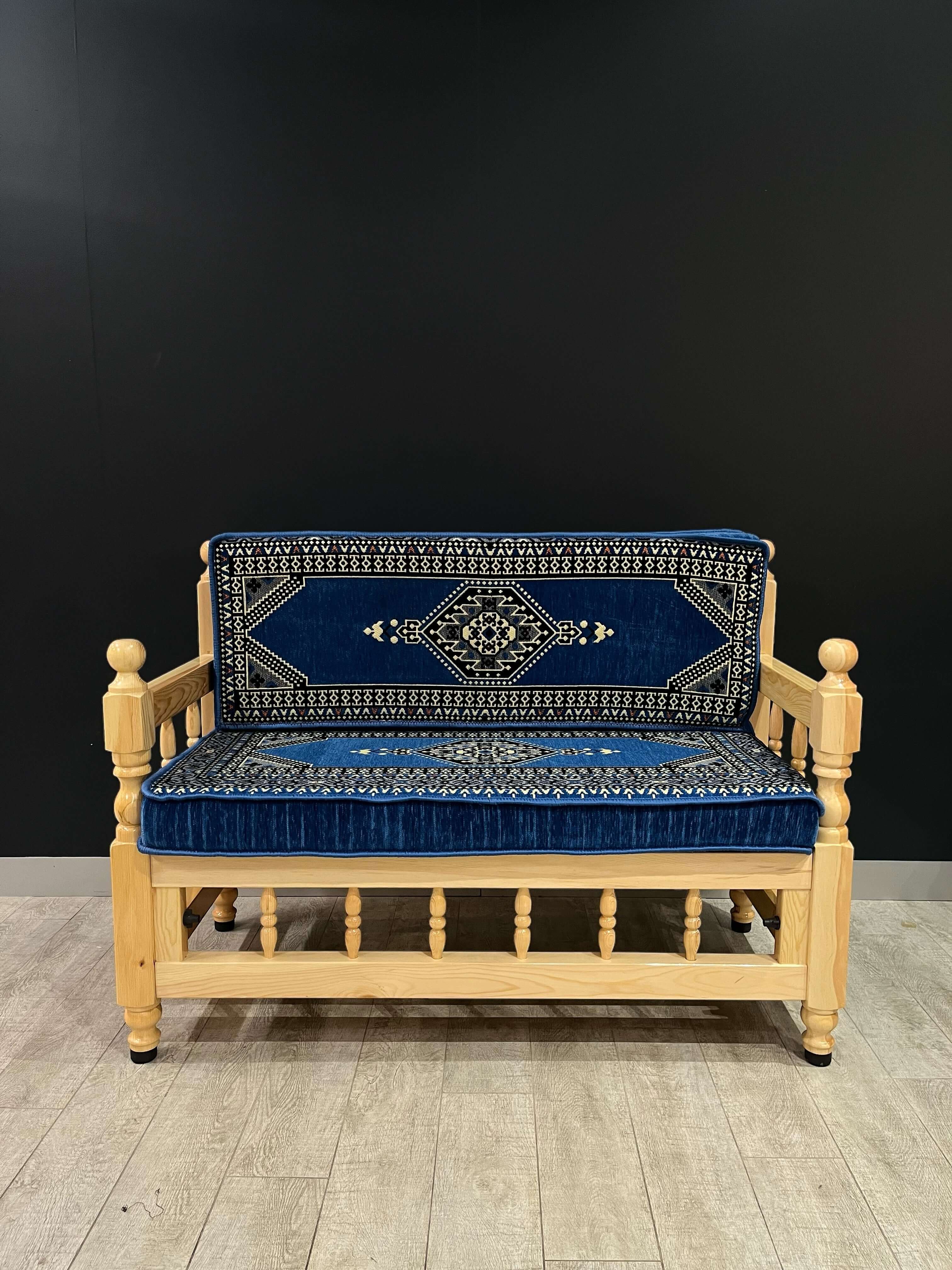 Sedir Double Chair- Blue Palace Majlis