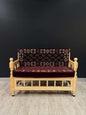 Sedir Double Chair- Maroon Diamond MajlisBazaar G Rugs N Gifts-Sedir Double Chair- Maroon Diamond MajlisSedir Double Chair Majlis Floor Cushions: a Turkish masterpiece of comfort and style. Crafted from solid wood and adorned with 100% cotton cushions fil