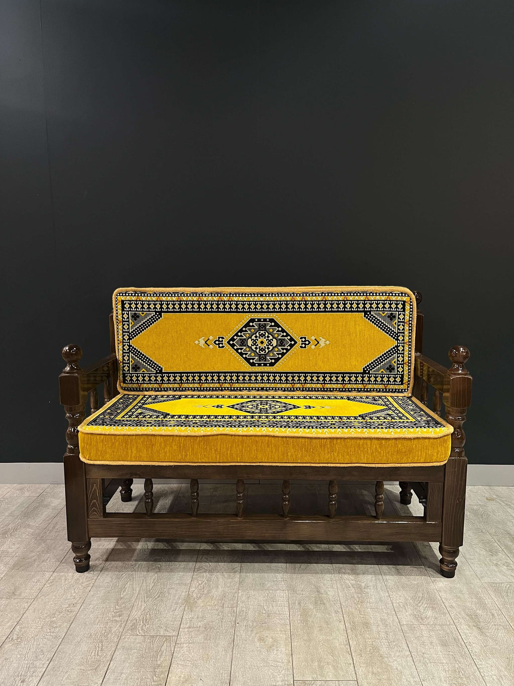 Sedir Double Chair- Yellow Palace Majlis