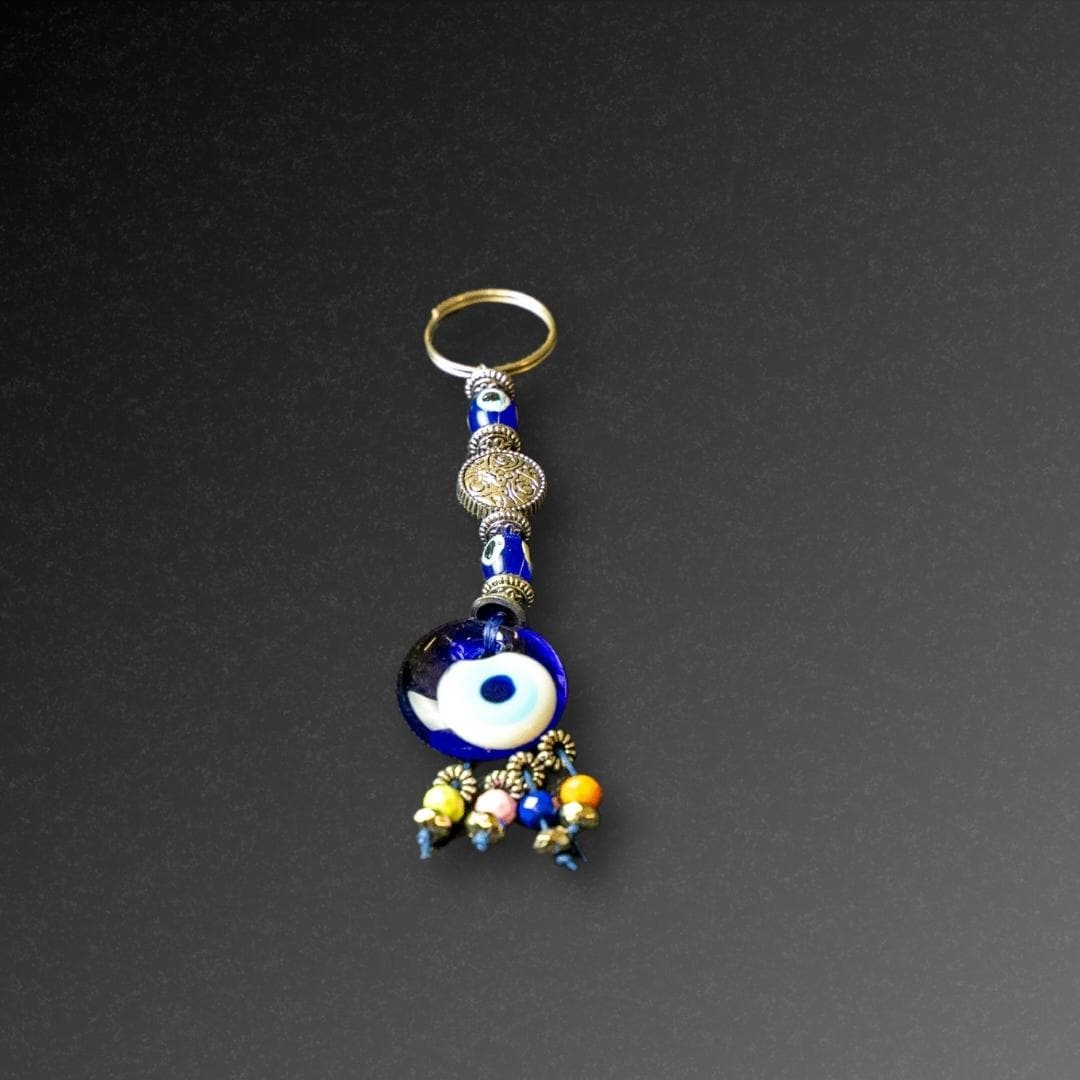 Silver Evil Eye Keyring