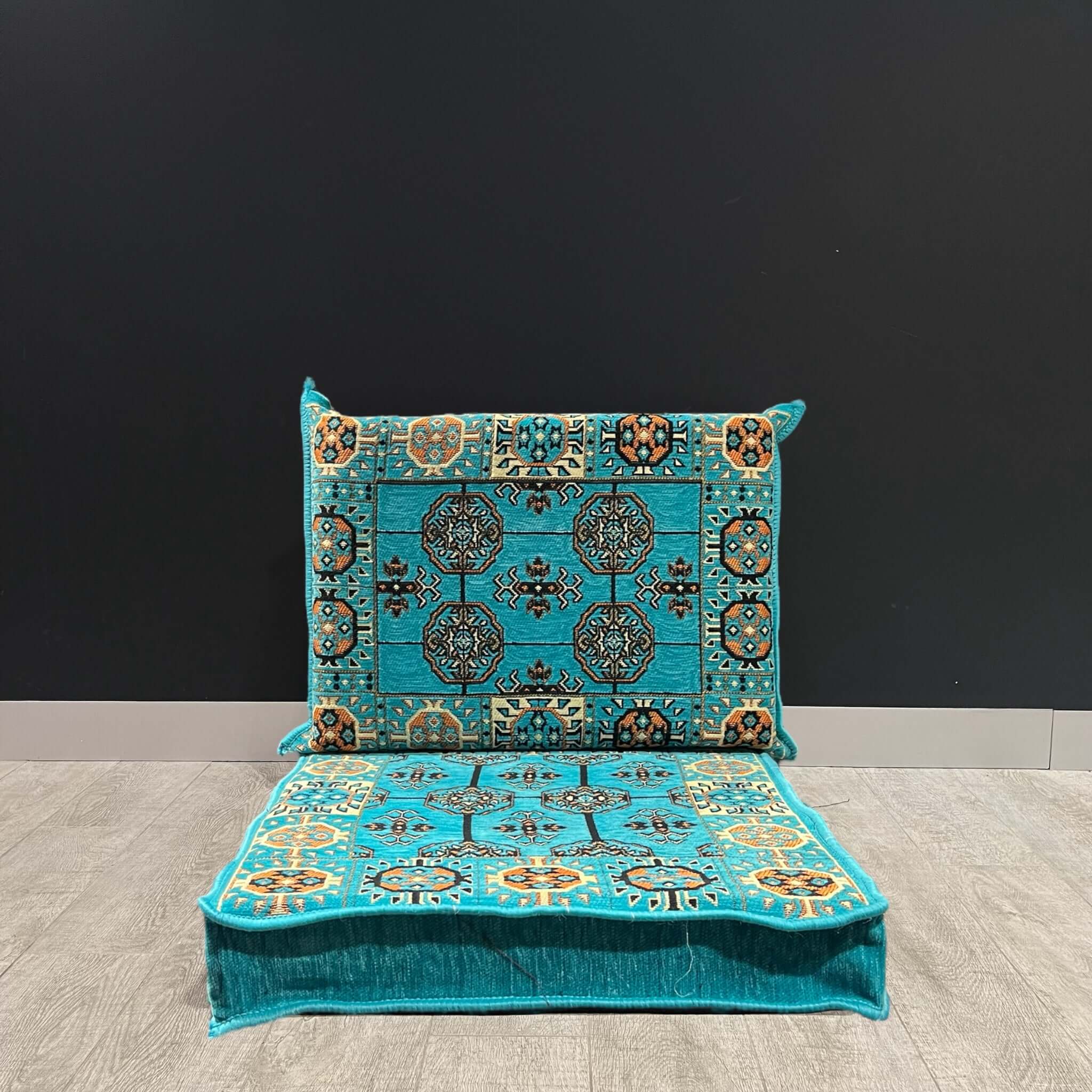 Single Floor Cushions & Majlis Aqua