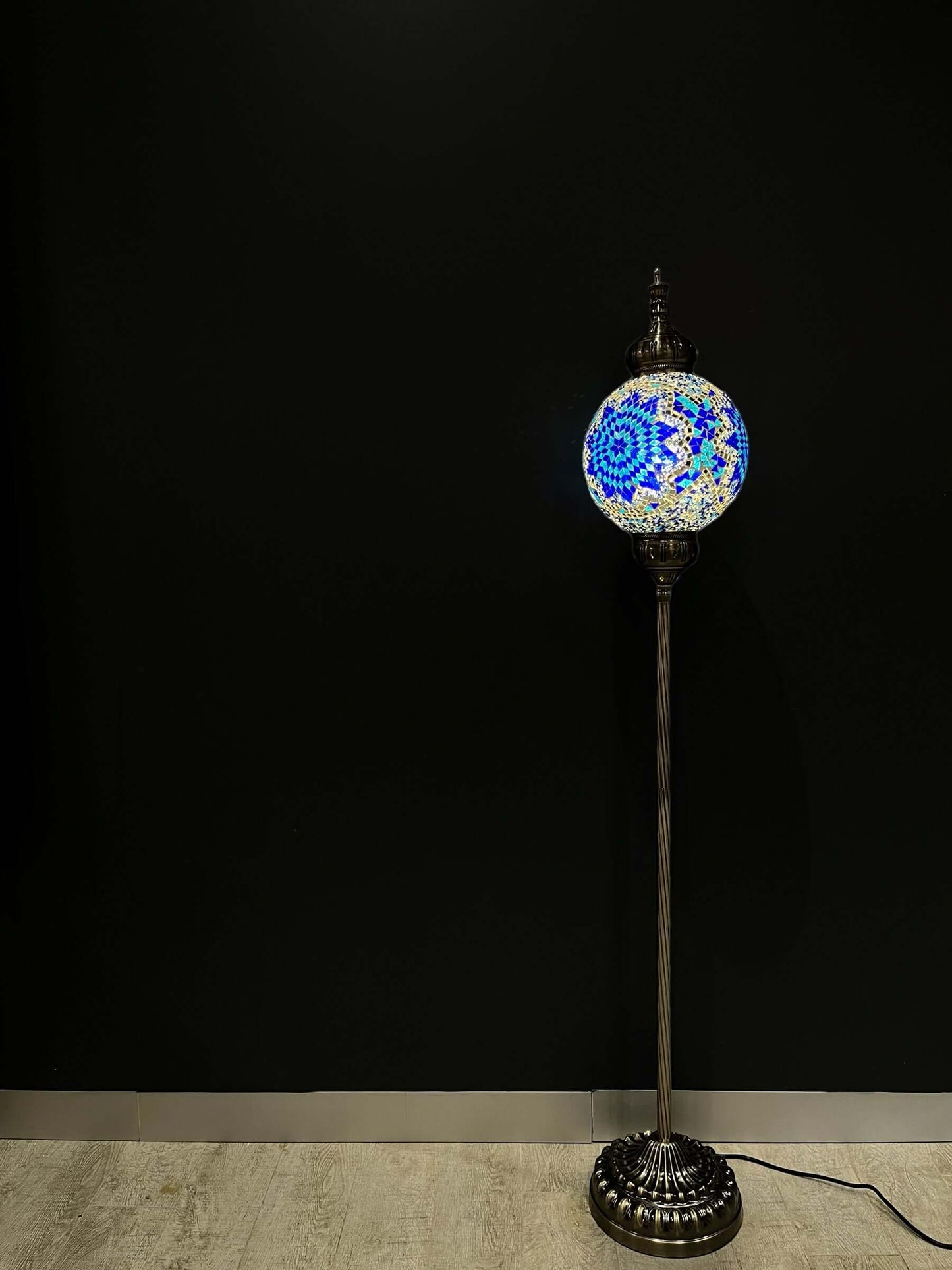 Turkish Mosaic Floor Lamp Tall Single Glass Bazaar G Rugs N Gifts