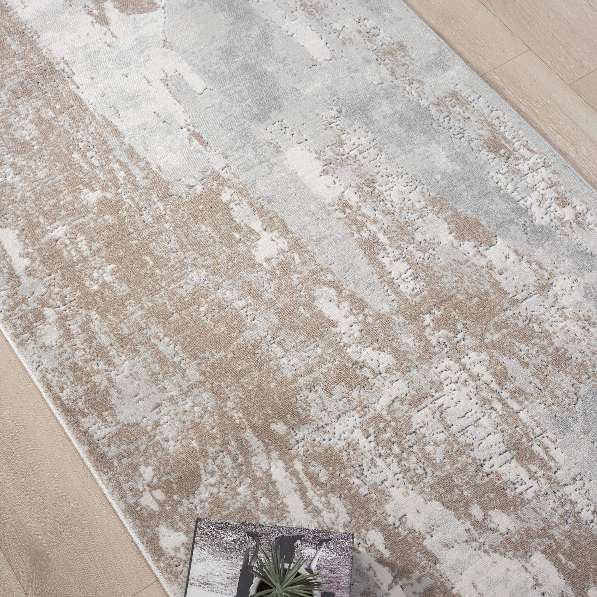 Slate Hallway Runner Rug with plush, non-shed pile and all-side binding. Power-loomed in Türkiye for durable, easy-care hallway style.