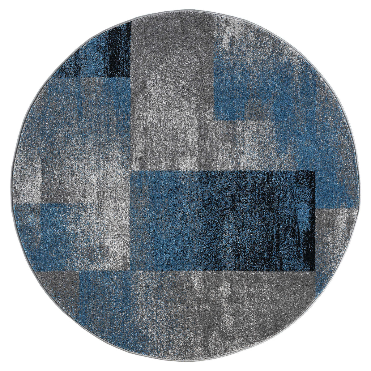 Slate 766 Blue Round Rug