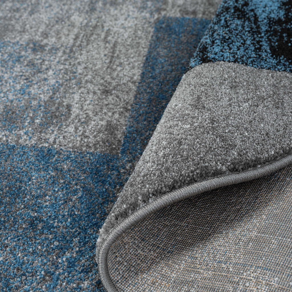 Slate 766 Blue Round Rug