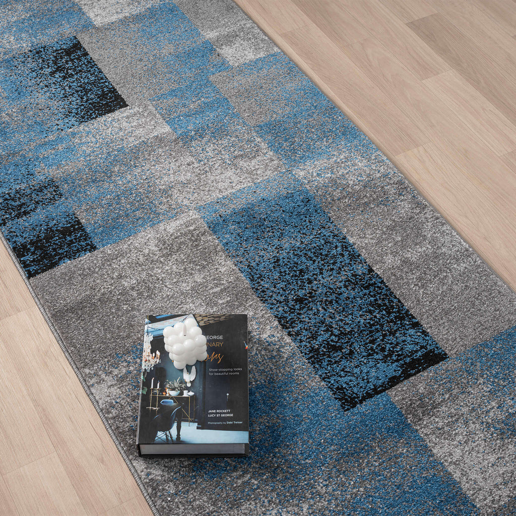 Slate 766 Blue Hallway Runner