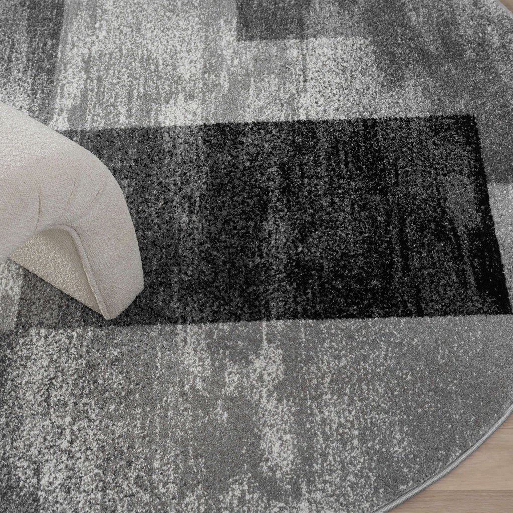 Slate 766 Grey Round Rug
